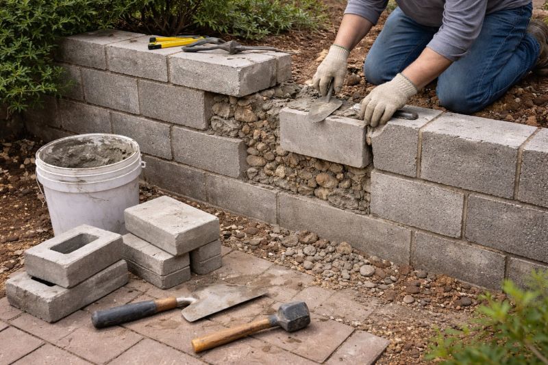 Block Wall Repair in Bedminster, NJ