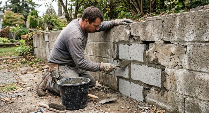 Block Wall Repair in Hudson County, NJ