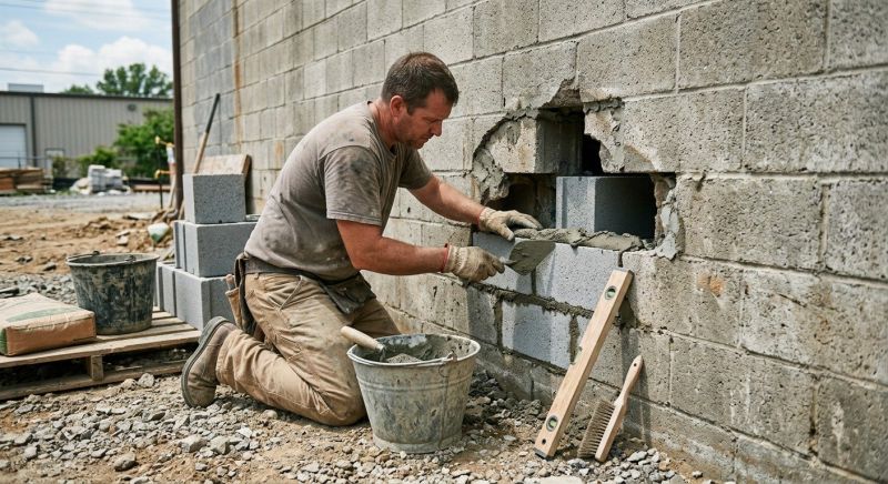 Block Wall Repair in Hudson County, NJ