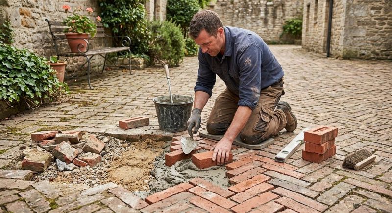 Brick Flatwork Repair in Ridgewood, NY