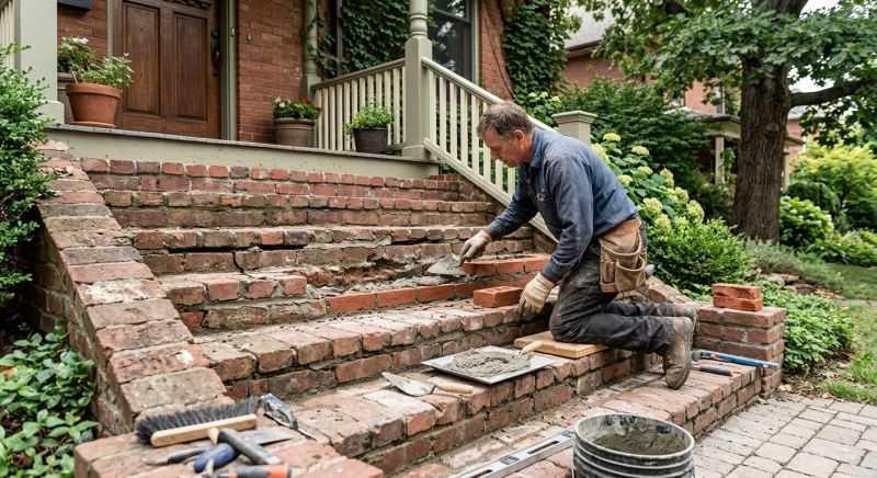 Brick Stairs Repair in Hazlet, NJ