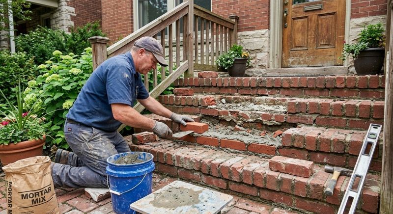 Brick Stoop Repair in Essex County, NJ