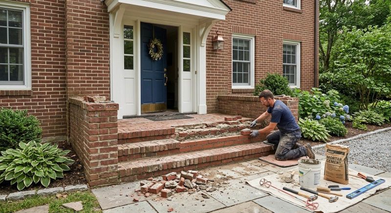 Brick Stoop Repair in Essex County, NJ