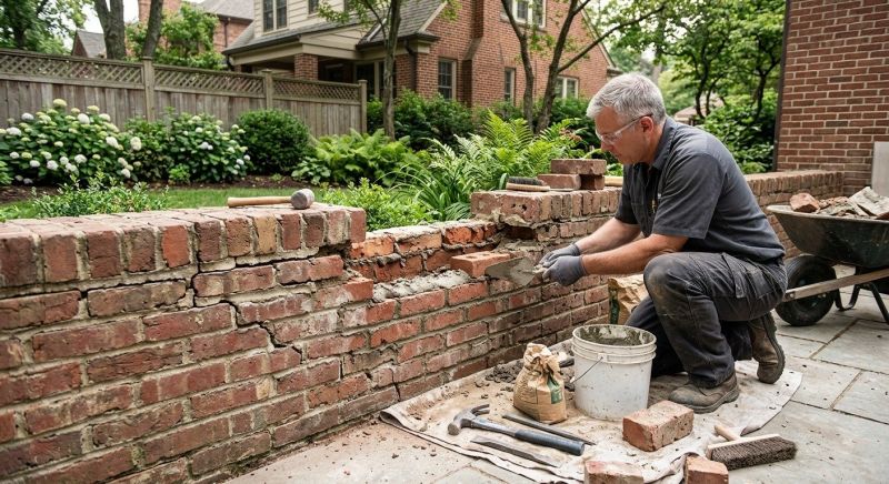 Brick Wall Repair in Glen Rock, NJ