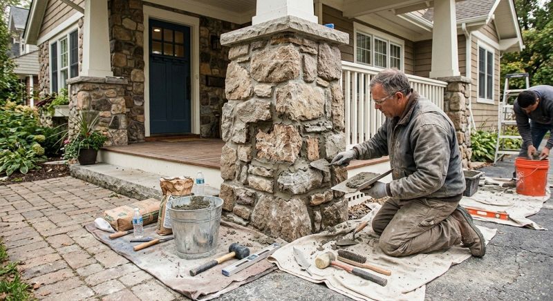 Stone Column Repair in Essex County, NJ