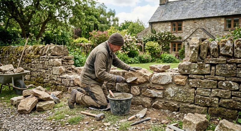 Stone Wall Repair in Green Village, NJ
